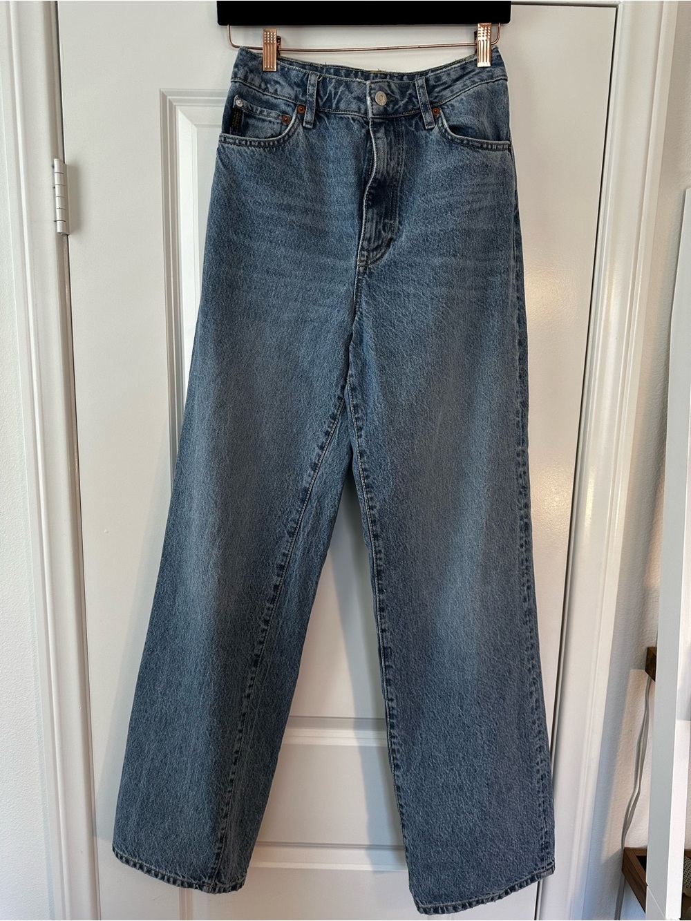 Superdry Mens Blue Straight Leg Denim Jeans Workwear Waist 28